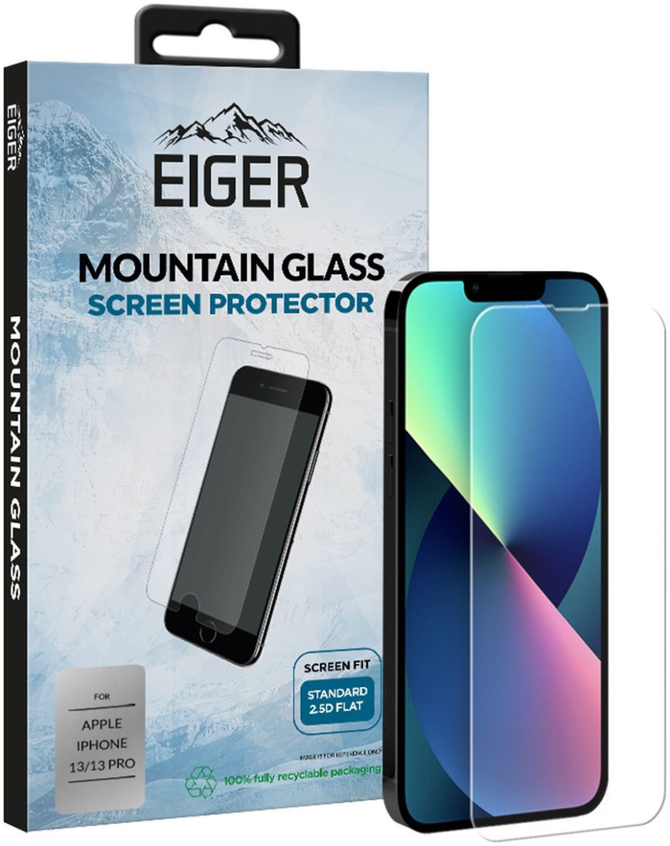 Eiger 2.5D Case Friendly iPhone 14 / 13 / 13 Pro Tempered Glass Plat afbeelding 1