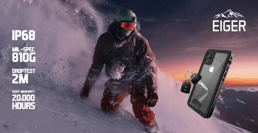 Eiger Avalanche Apple iPhone 13 Waterdicht Hoesje Zwart afbeelding 9