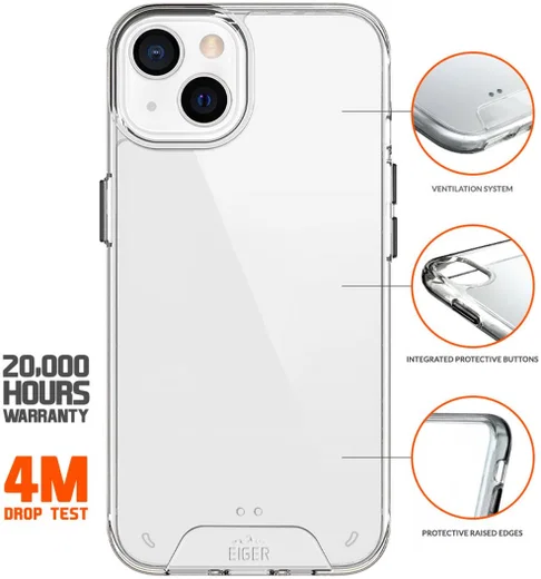 Eiger Glacier Series Apple iPhone 13 Mini Hoesje Transparant afbeelding 3