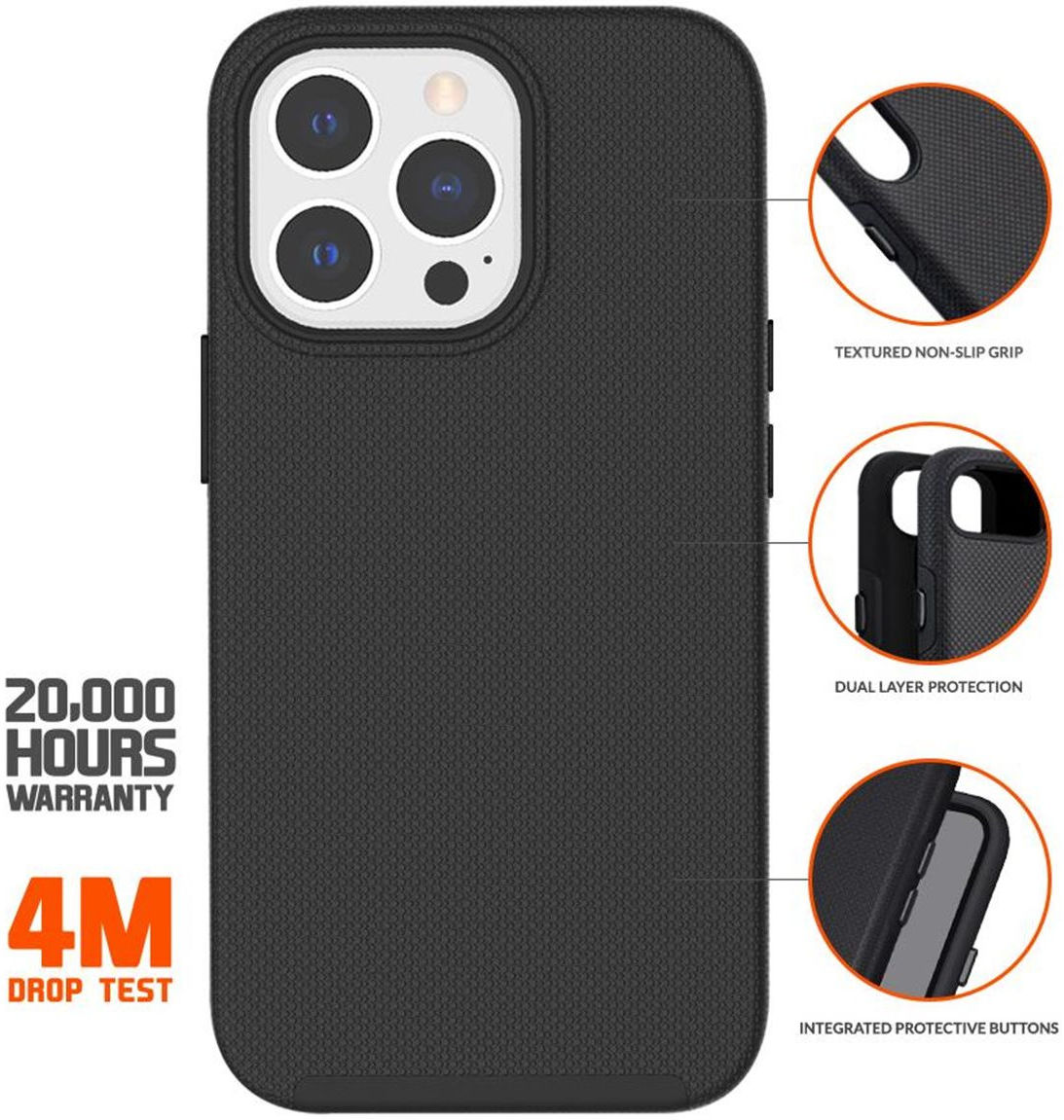 Eiger North Series Apple iPhone 13 Pro Max Hoesje Zwart afbeelding 3