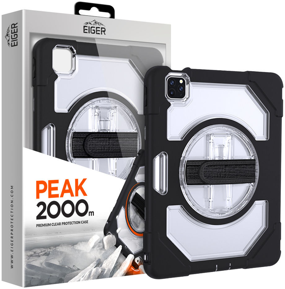 Eiger Peak 2000m Apple iPad Pro 11 2021 Hoes Transparant afbeelding 1