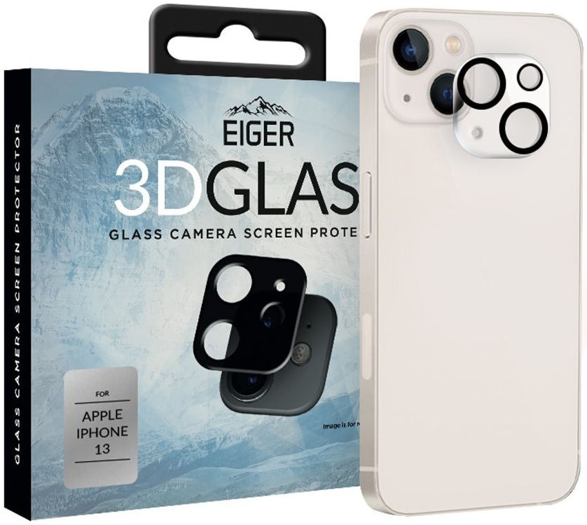 Eiger Apple iPhone 13 Camera Protector Tempered Glass 3D afbeelding 1
