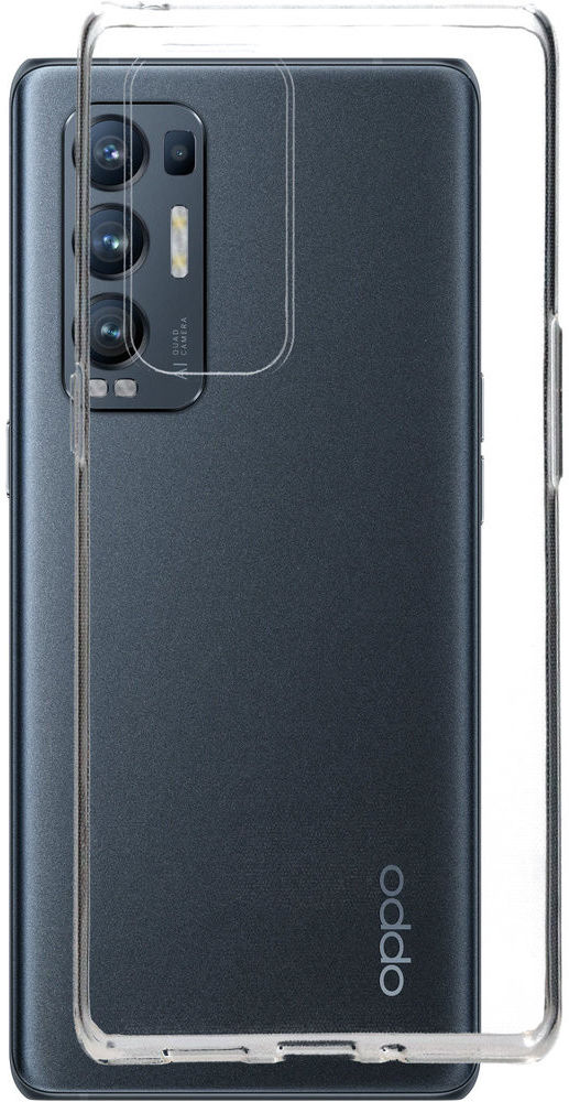 Oppo Find X3 Neo Hoesje Dun TPU Back Cover Transparant afbeelding 1