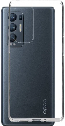 Oppo Find X3 Neo Hoesje Dun TPU Back Cover Transparant afbeelding 1