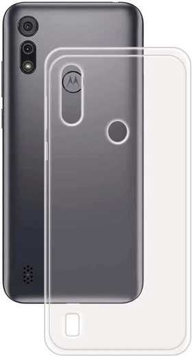 Motorola Moto E6i Hoesje Dun TPU Back Cover Transparant afbeelding 1