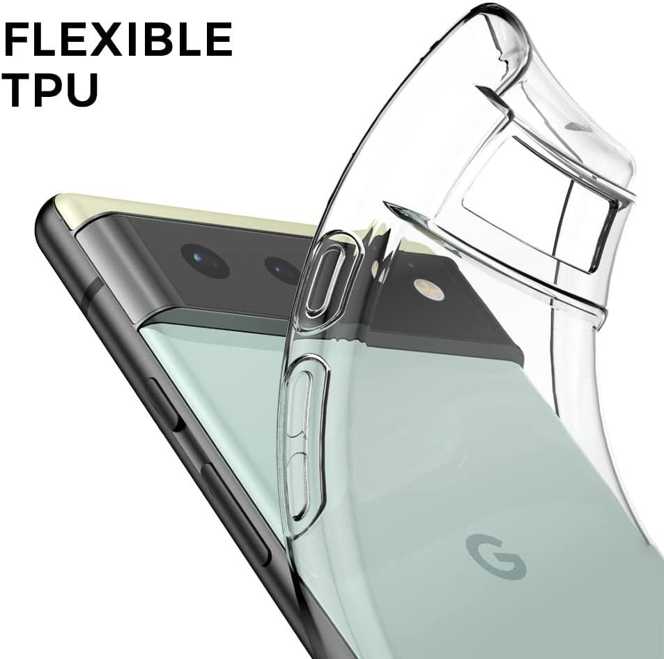 Google Pixel 6 Hoesje Dun TPU Back Cover Transparant afbeelding 4