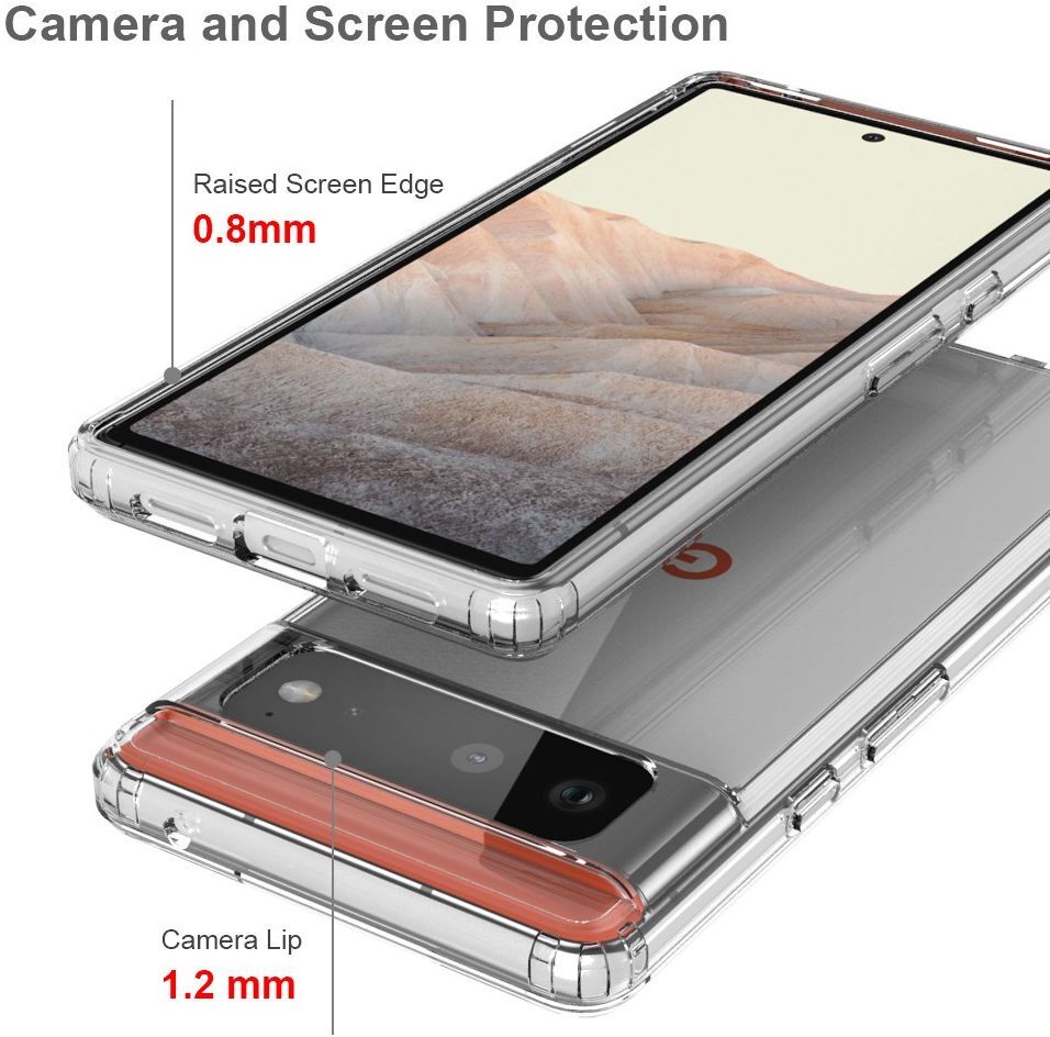 Google Pixel 6 Hoesje Dun TPU Back Cover Transparant afbeelding 6