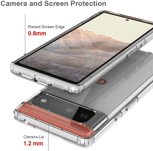 Google Pixel 6 Hoesje Dun TPU Back Cover Transparant afbeelding 6