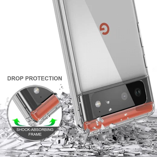 Google Pixel 6 Hoesje Dun TPU Back Cover Transparant afbeelding 5