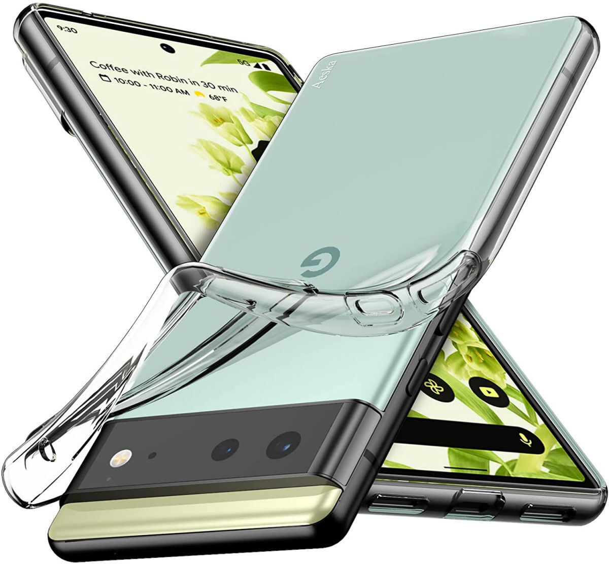 Google Pixel 6 Hoesje Dun TPU Back Cover Transparant afbeelding 2