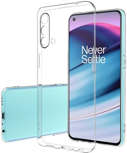 OnePlus Nord CE 5G Hoesje Dun TPU Back Cover Transparant afbeelding 1