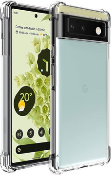Google Pixel 6 Hoesje Schokbestendig TPU Back Cover Transparant
