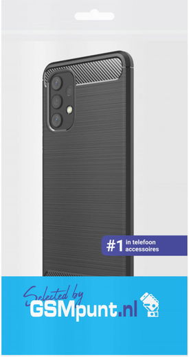 Samsung Galaxy A32 4G Hoesje Geborsteld TPU Back Cover Zwart afbeelding 4