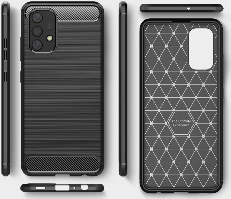 Samsung Galaxy A32 4G Hoesje Geborsteld TPU Back Cover Zwart afbeelding 8