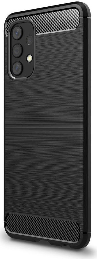 Samsung Galaxy A32 4G Hoesje Geborsteld TPU Back Cover Zwart afbeelding 1