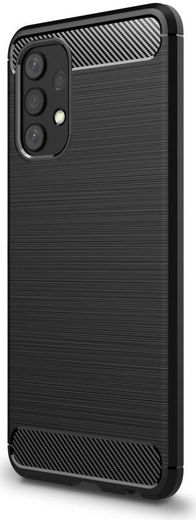 Samsung Galaxy A32 4G Hoesje Geborsteld TPU Back Cover Zwart afbeelding 1