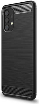 Samsung Galaxy A32 4G Hoesje Geborsteld TPU Back Cover Zwart