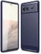 Google Pixel 6 Hoesje Geborsteld TPU Back Cover Blauw afbeelding 1