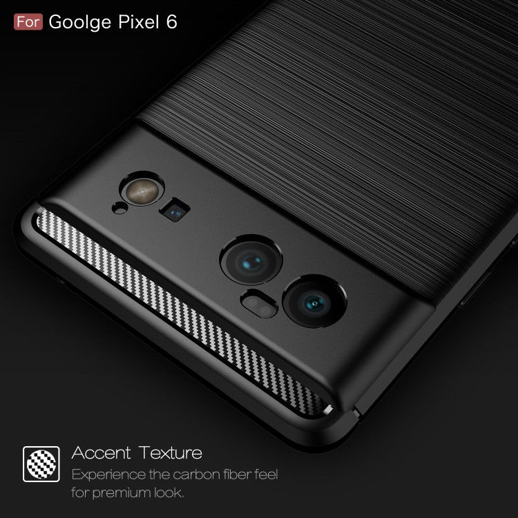 Google Pixel 6 Hoesje Geborsteld TPU Back Cover Blauw afbeelding 6