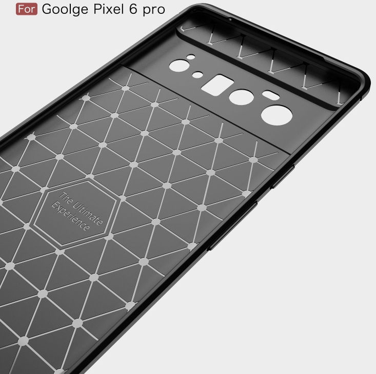Google Pixel 6 Pro Hoesje Geborsteld TPU Back Cover Zwart afbeelding 7