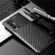 Oppo Find X3 Neo Hoesje Siliconen Carbon TPU Back Cover Zwart afbeelding 1