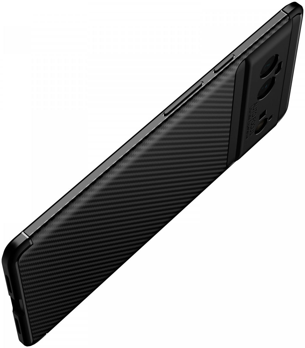 Google Pixel 6 Hoesje Siliconen Carbon TPU Back Cover Blauw afbeelding 10