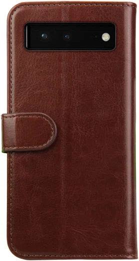 Rosso Element Google Pixel 6 Hoesje Book Cover Wallet Bruin afbeelding 2