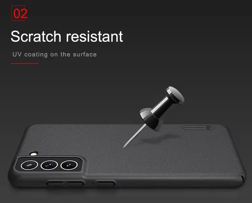 Nillkin Super Frosted Shield Samsung Galaxy S21 FE Hoesje Zwart afbeelding 9