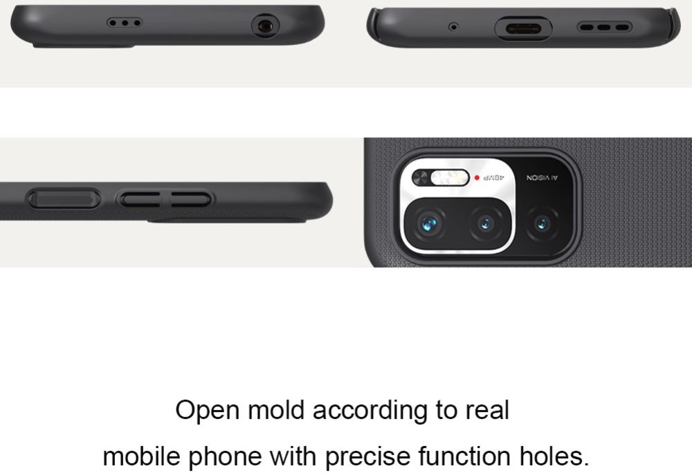 Nillkin Frosted Xiaomi Redmi Note 10 5G / Poco M3 Pro Hoesje Wit afbeelding 4
