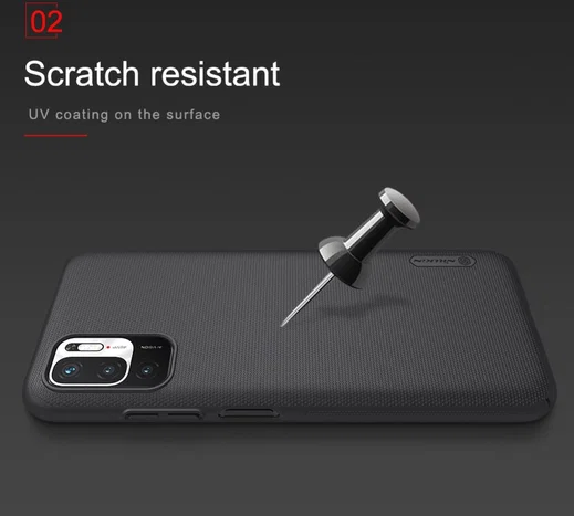 Nillkin Frosted Xiaomi Redmi Note 10 5G / Poco M3 Pro Hoesje Wit afbeelding 5