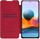 Nillkin Qin Xiaomi Redmi Note 10 5G / Poco M3 Hoesje Book Case Rood afbeelding 1