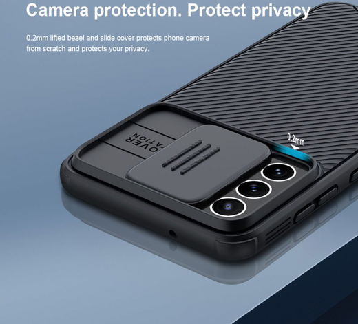 Nillkin CamShield Samsung Galaxy S21 FE Hoesje Camera Slider Zwart afbeelding 4