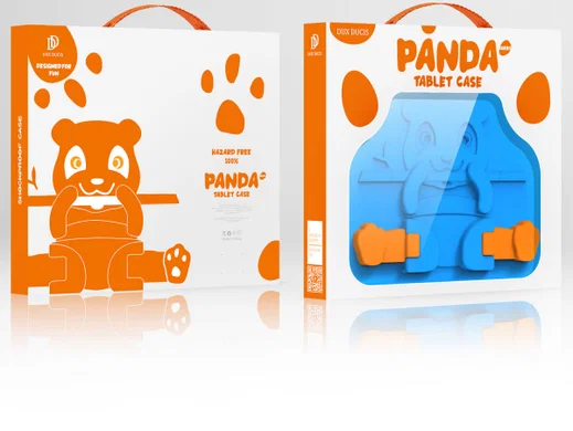 Dux Ducis Panda Apple iPad 9.7 Kinder Tablethoes met Handvat Blauw afbeelding 15