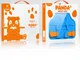 Dux Ducis Panda Apple iPad 9.7 Kinder Tablethoes met Handvat Blauw afbeelding 15