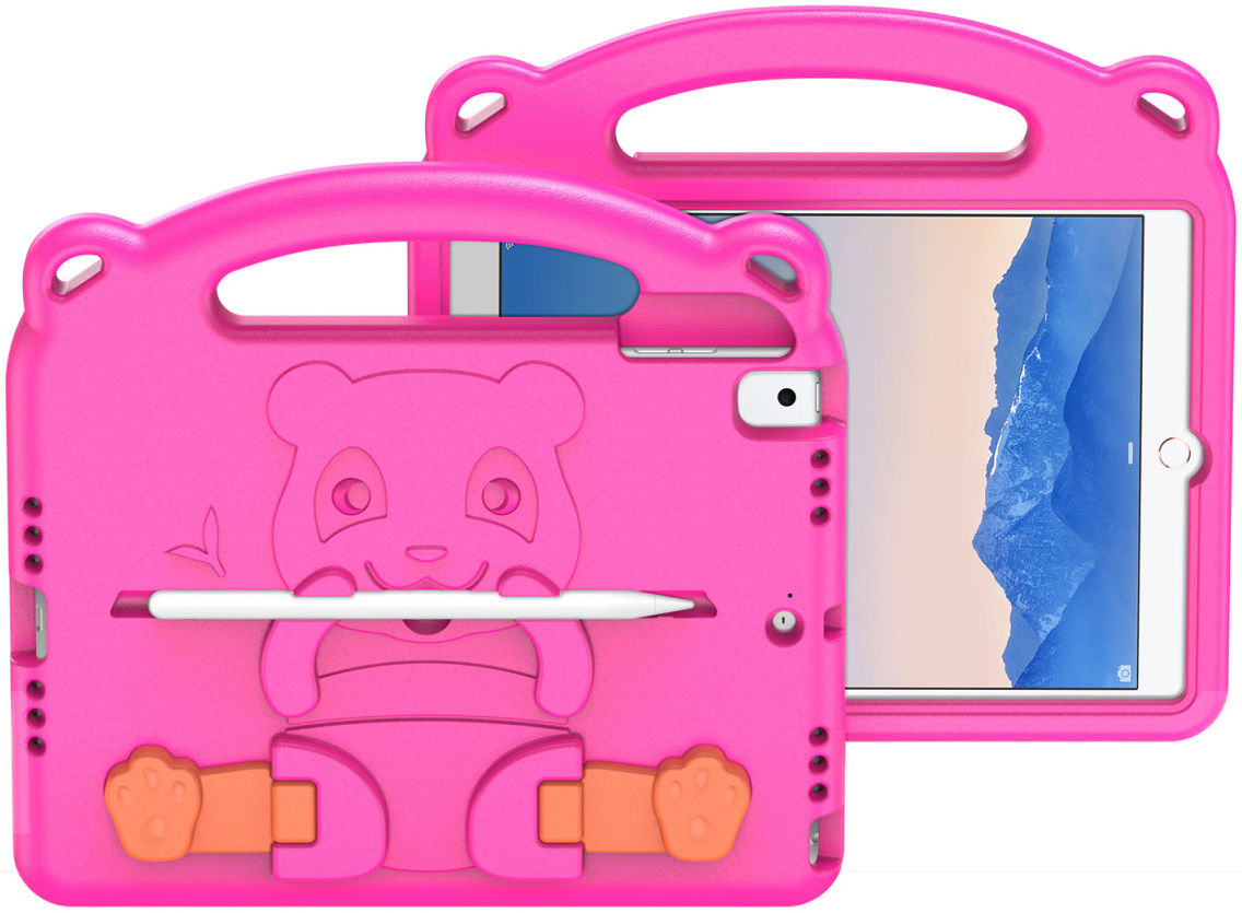 Dux Ducis Panda Apple iPad 9.7 Kinder Tablethoes met Handvat Roze afbeelding 1