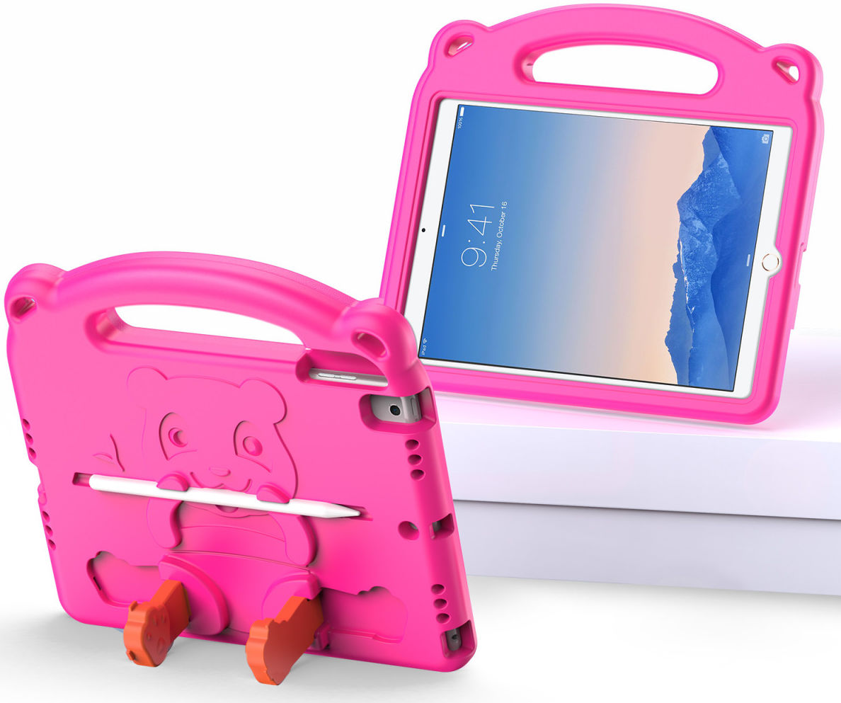 Dux Ducis Panda Apple iPad 9.7 Kinder Tablethoes met Handvat Roze afbeelding 2