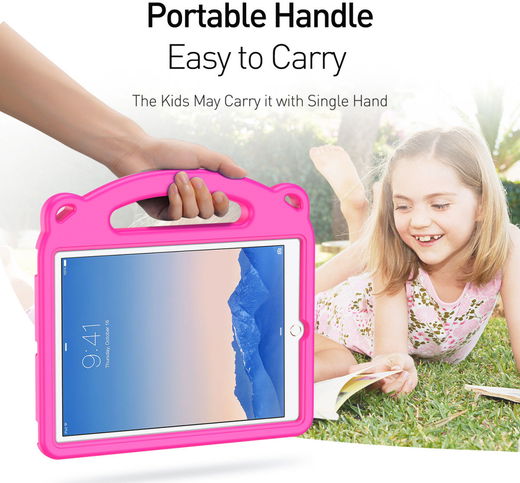 Dux Ducis Panda Apple iPad 9.7 Kinder Tablethoes met Handvat Roze afbeelding 5
