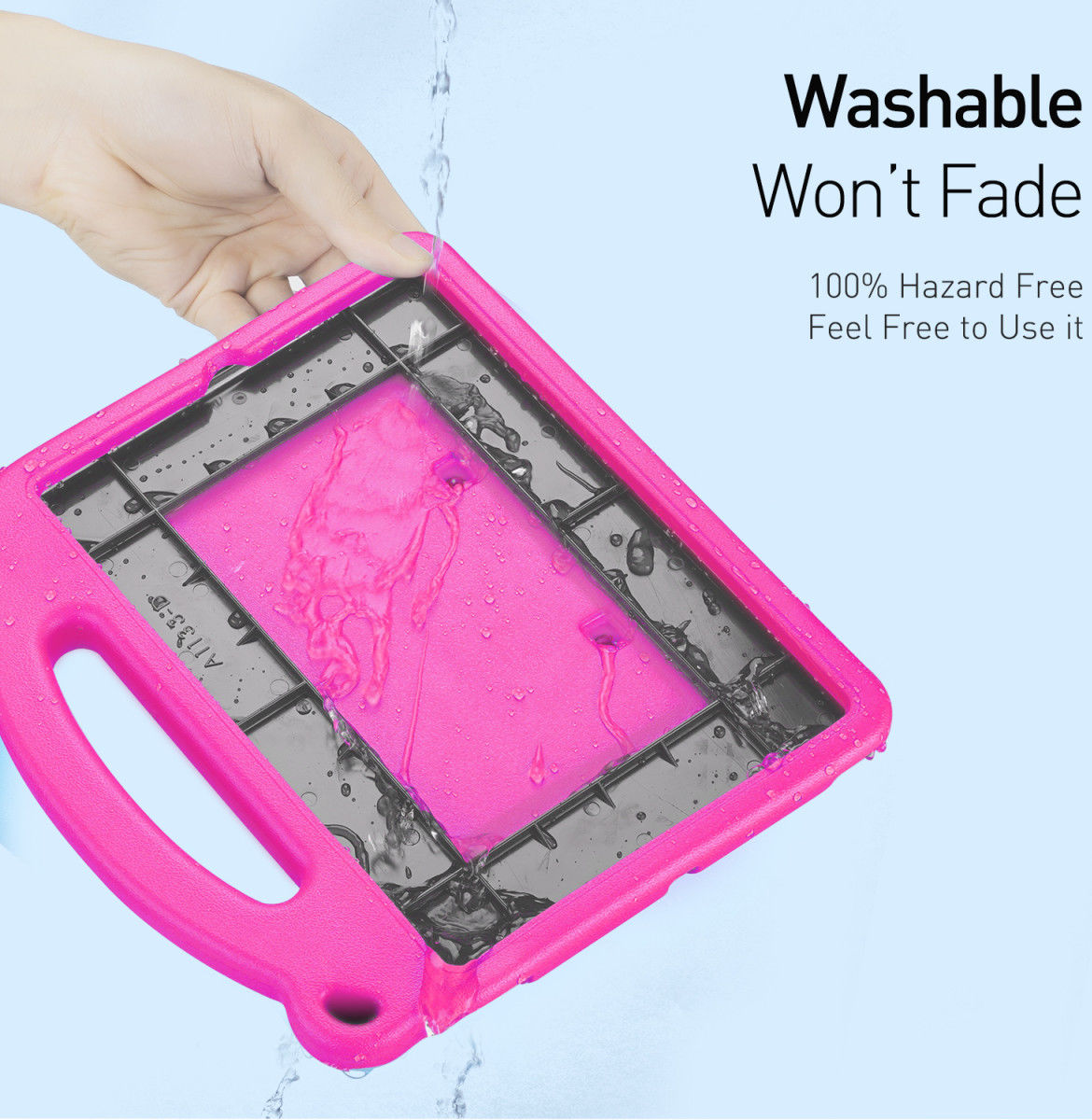 Dux Ducis Panda Apple iPad 9.7 Kinder Tablethoes met Handvat Roze afbeelding 8