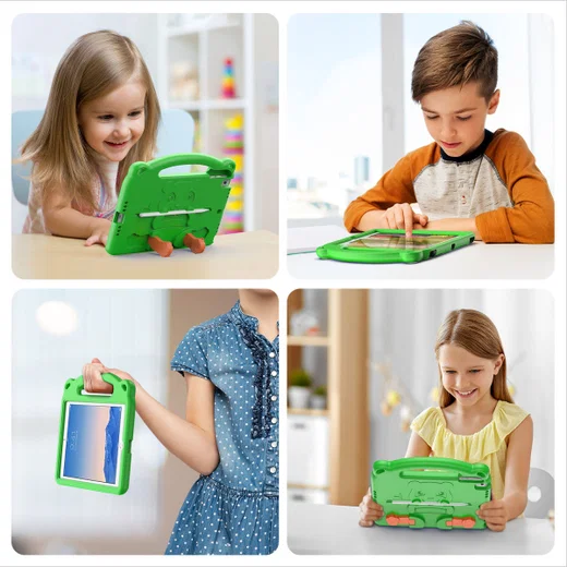 Dux Ducis Panda Apple iPad 9.7 Kinder Tablethoes met Handvat Groen afbeelding 10