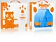 Dux Ducis Panda Apple iPad 10.2 Kinder Tablethoes met Handvat Blauw afbeelding 15