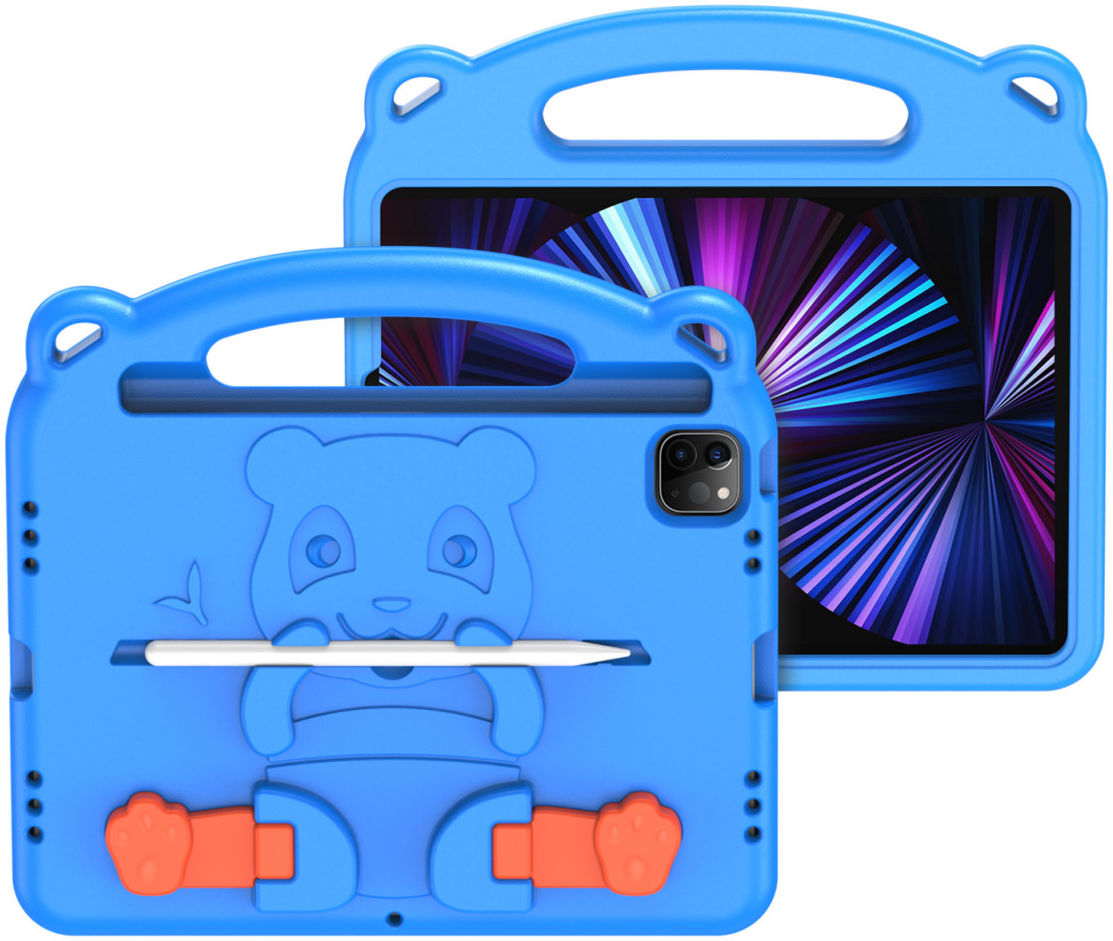 Dux Ducis Panda iPad Air (2020)/Pro 11 Kinder Tablethoes Handvat Blauw afbeelding 1
