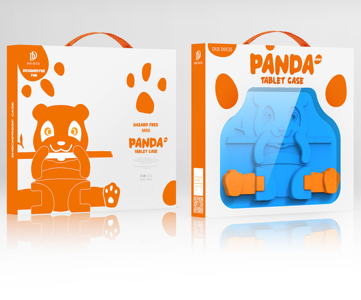 Dux Ducis Panda iPad Air (2020)/Pro 11 Kinder Tablethoes Handvat Blauw afbeelding 11