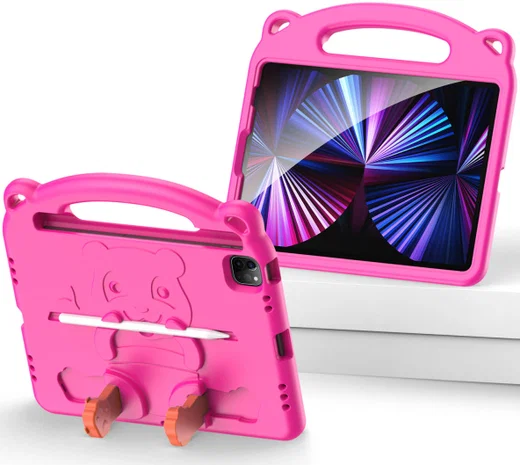 Dux Ducis Panda iPad Air (2020/2022) / Pro 11 Kinder Tablethoes Roze afbeelding 2