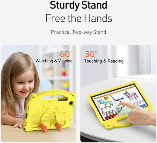 Dux Ducis Panda Samsung Galaxy Tab A7 (2020 / 2022) Tablethoes Geel afbeelding 7