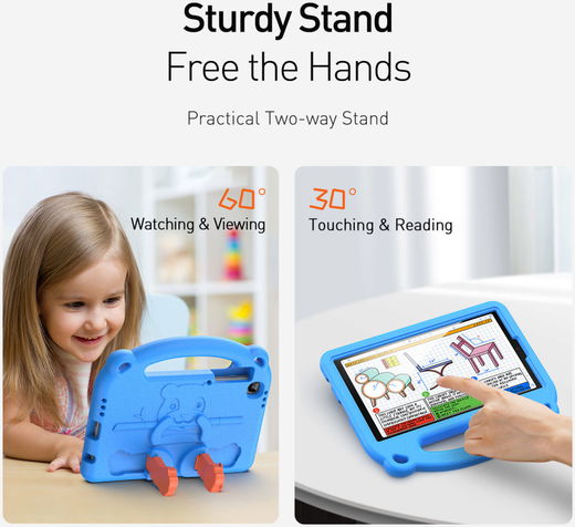 Dux Ducis Panda Samsung Galaxy Tab A7 Lite Kinder Tablethoes Blauw afbeelding 10