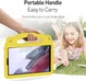 Dux Ducis Panda Samsung Galaxy Tab A7 Lite Kinder Tablethoes Geel afbeelding 5