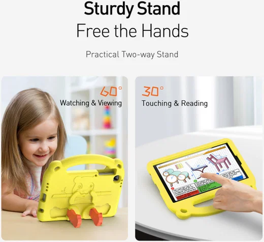 Dux Ducis Panda Samsung Galaxy Tab A7 Lite Kinder Tablethoes Geel afbeelding 7