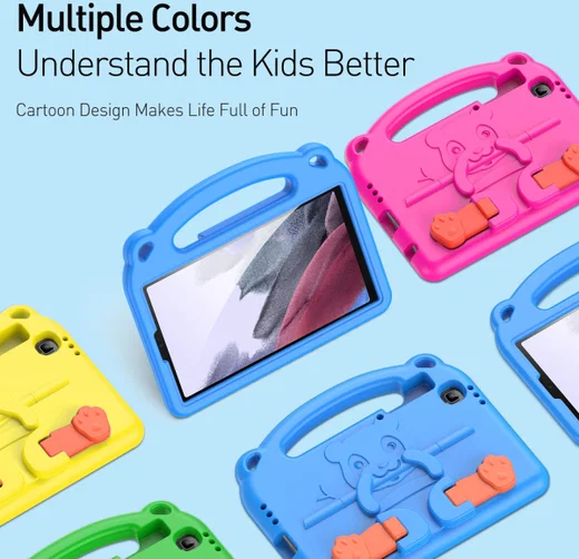 Dux Ducis Panda Samsung Galaxy Tab A7 Lite Kinder Tablethoes Geel afbeelding 8