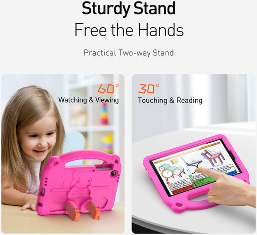 Dux Ducis Panda Samsung Galaxy Tab A7 Lite Kinder Tablethoes Roze afbeelding 9
