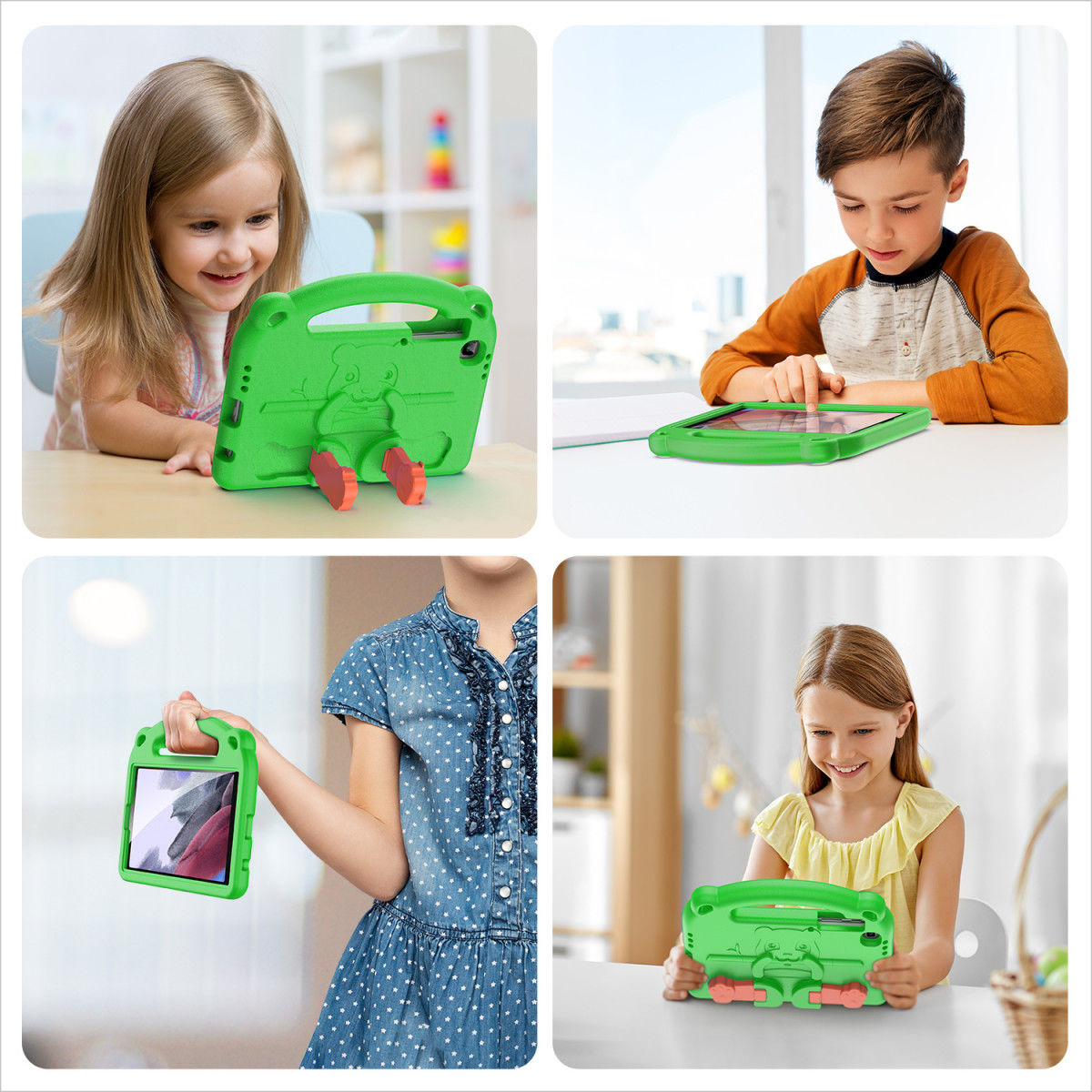 Dux Ducis Panda Samsung Galaxy Tab A7 Lite Kinder Tablethoes Groen afbeelding 10